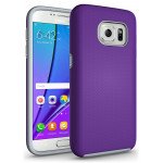 Wholesale Samsung Galaxy S7 Rugged Hybrid Armor Case (Purple)